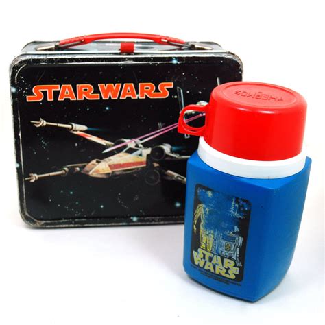 1977 star wars metal lunch box|Star Wars lunch pail.